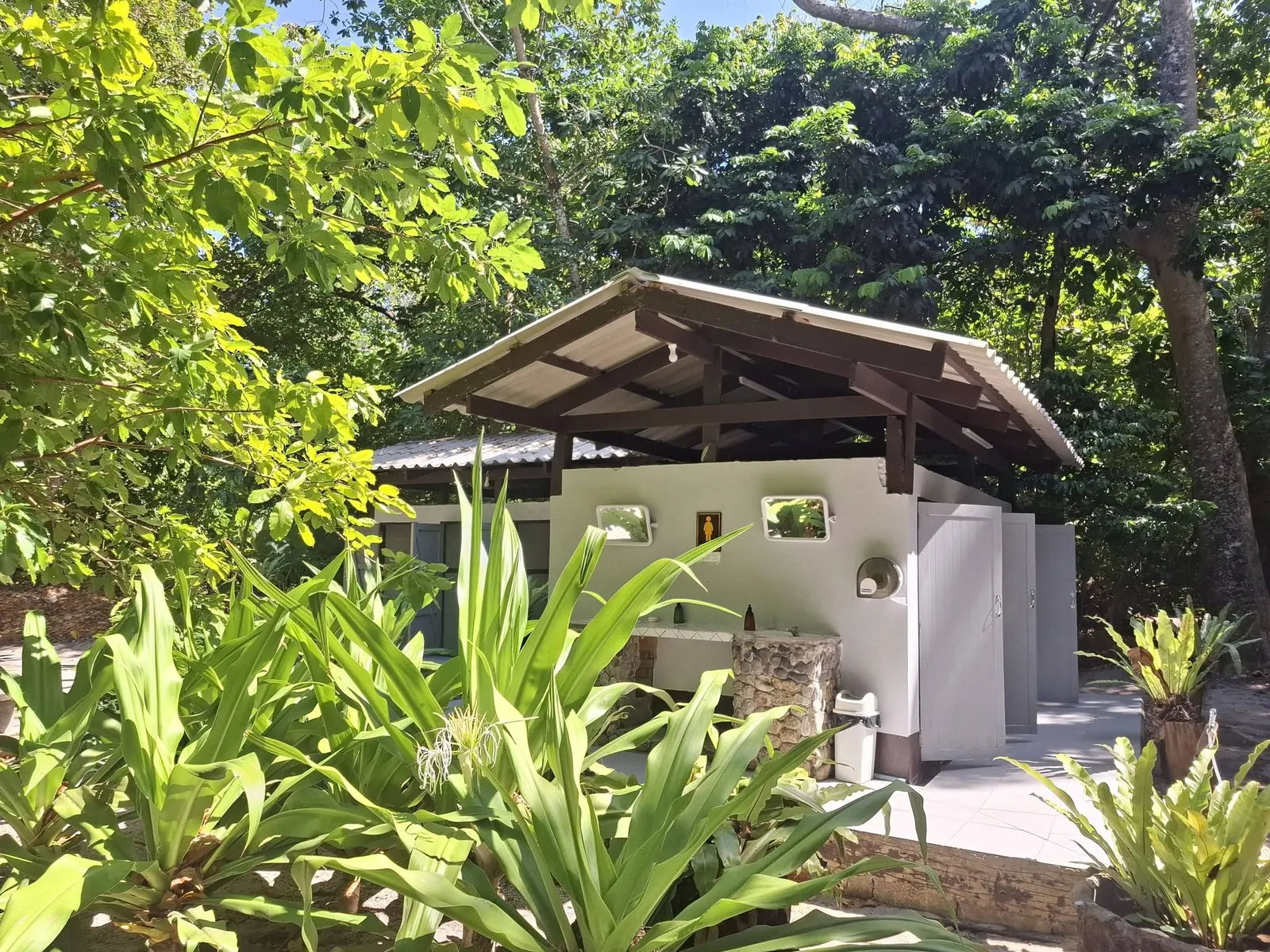 Shared wash facilities serving the national-park camping area
